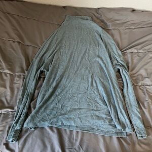 Teal long sleeve turtleneck